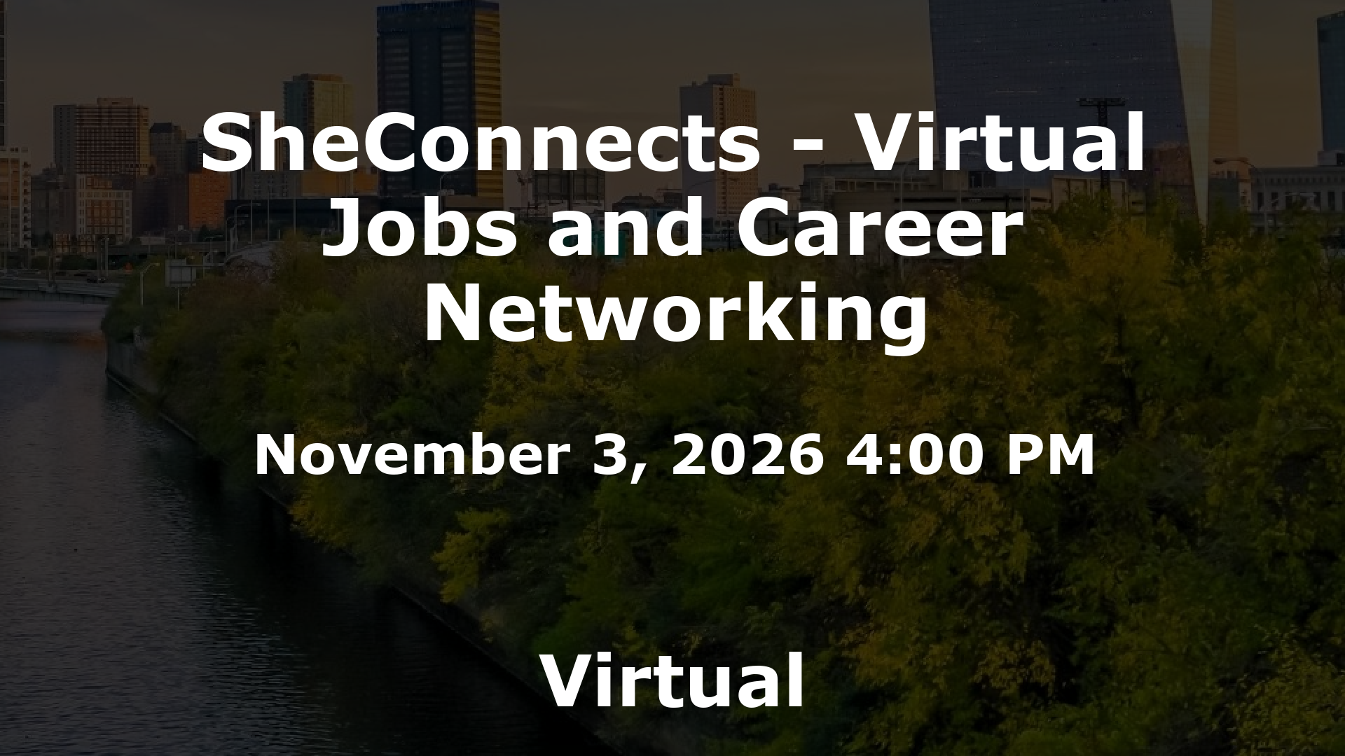 SheConnects - Virtual Jobs and Career Networking event image